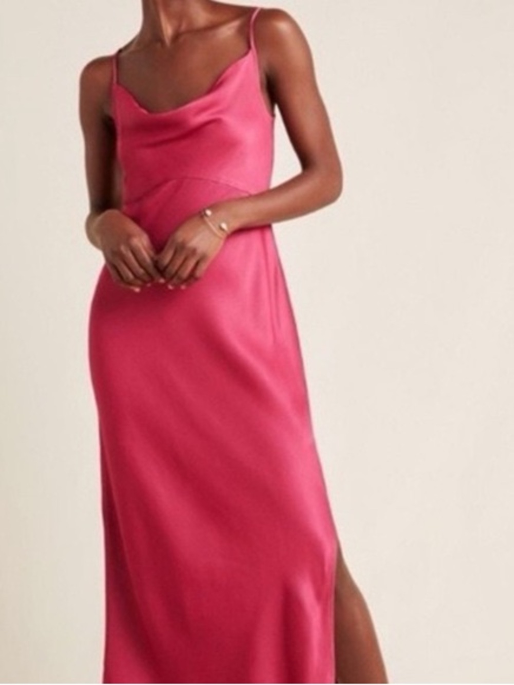 Anthropologie Pink Slip Dress